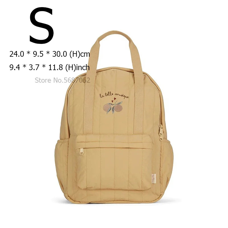 KS Baby Backpack Primary Schoolbag Kindergarten Kids Bags Brand Traveling Mom Cherry Lemon Children's Boys Girls Gift Storage