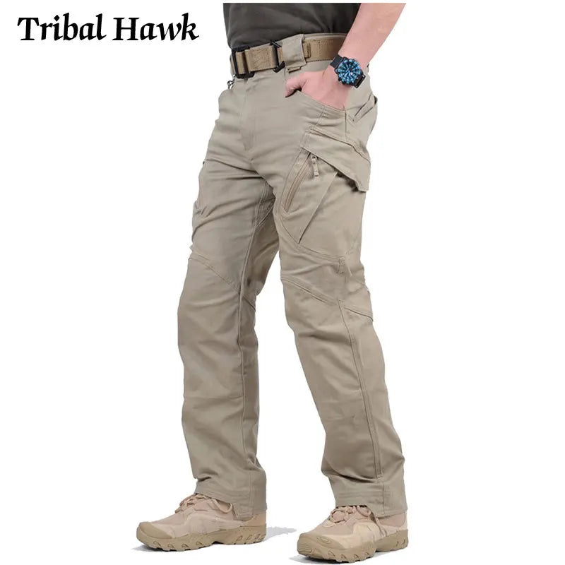 Men IX9 Pants Tactical Hiking Cargo Pants Hunting Multi-pocket Work Training Cotton Trousers Overalls Outdoor