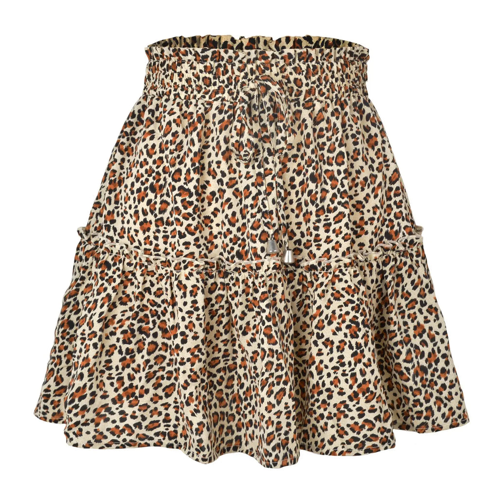2023 Hot Sexy Ins Women's High Waist Fashion Printed Skirt Bohemian Style Small Floral A-line Female Mini Skirts Womens