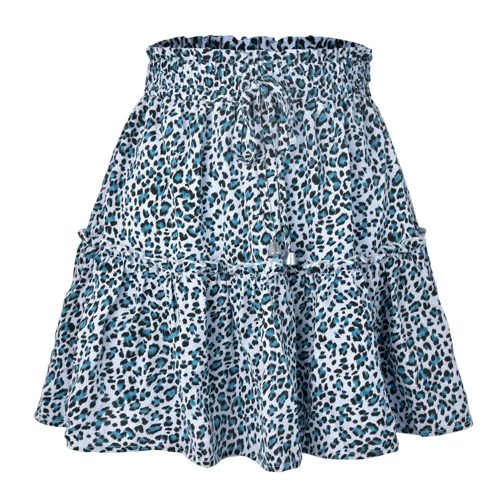 2023 Hot Sexy Ins Women's High Waist Fashion Printed Skirt Bohemian Style Small Floral A-line Female Mini Skirts Womens