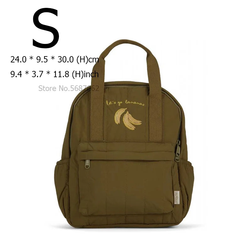 KS Baby Backpack Primary Schoolbag Kindergarten Kids Bags Brand Traveling Mom Cherry Lemon Children's Boys Girls Gift Storage