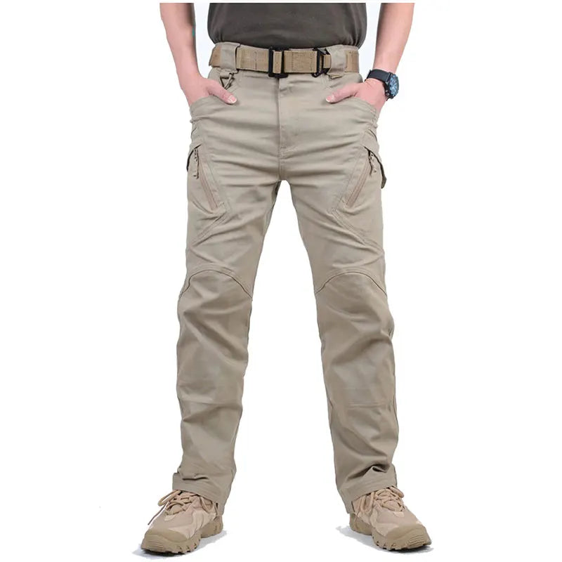 Men IX9 Pants Tactical Hiking Cargo Pants Hunting Multi-pocket Work Training Cotton Trousers Overalls Outdoor