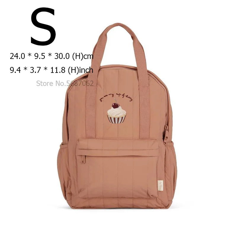 KS Baby Backpack Primary Schoolbag Kindergarten Kids Bags Brand Traveling Mom Cherry Lemon Children's Boys Girls Gift Storage