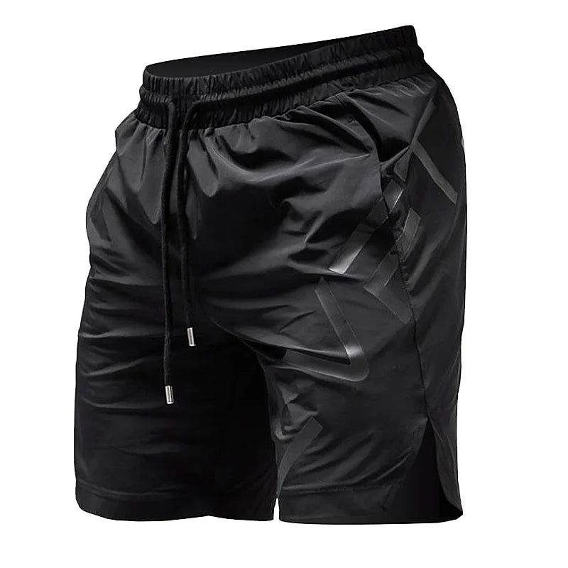 Men's Summer Fitness Sports Training Running Shorts Gym Muscle Man Casual Breathable Quick Dry Workout Bodybuilding Short Pants