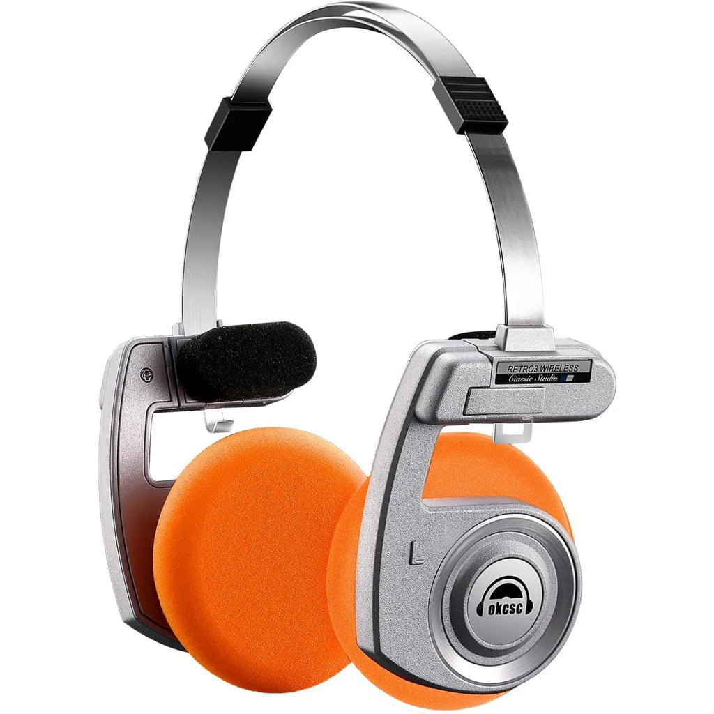 OKCSC Retro Foldable Bluetooth HiFi Headphones