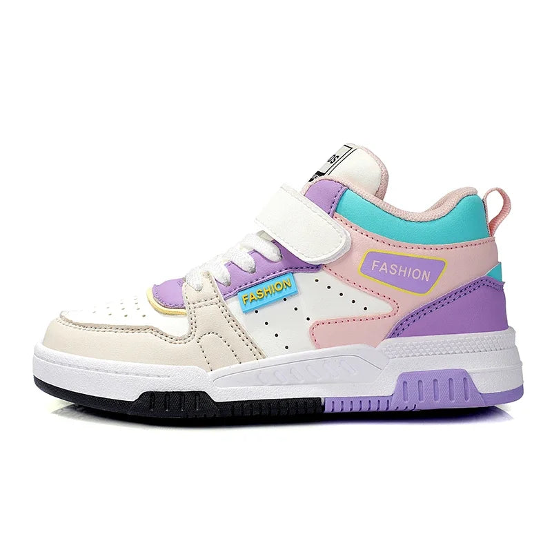 Design Children Sneaker Boys Shoes Skateboard Kids Casual Shoes Sports Tennis High Top Sneaker for Boy