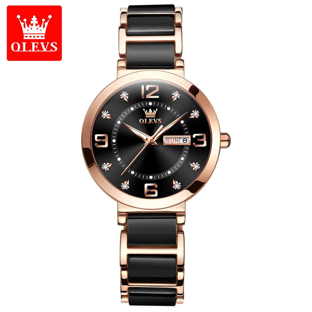 OLEVS Women's Wristwatch Luxury Brand Watch for Women Elegant Bracelet Waterproof Fashion Quartz Ladies Watches Reloj Para Mujer