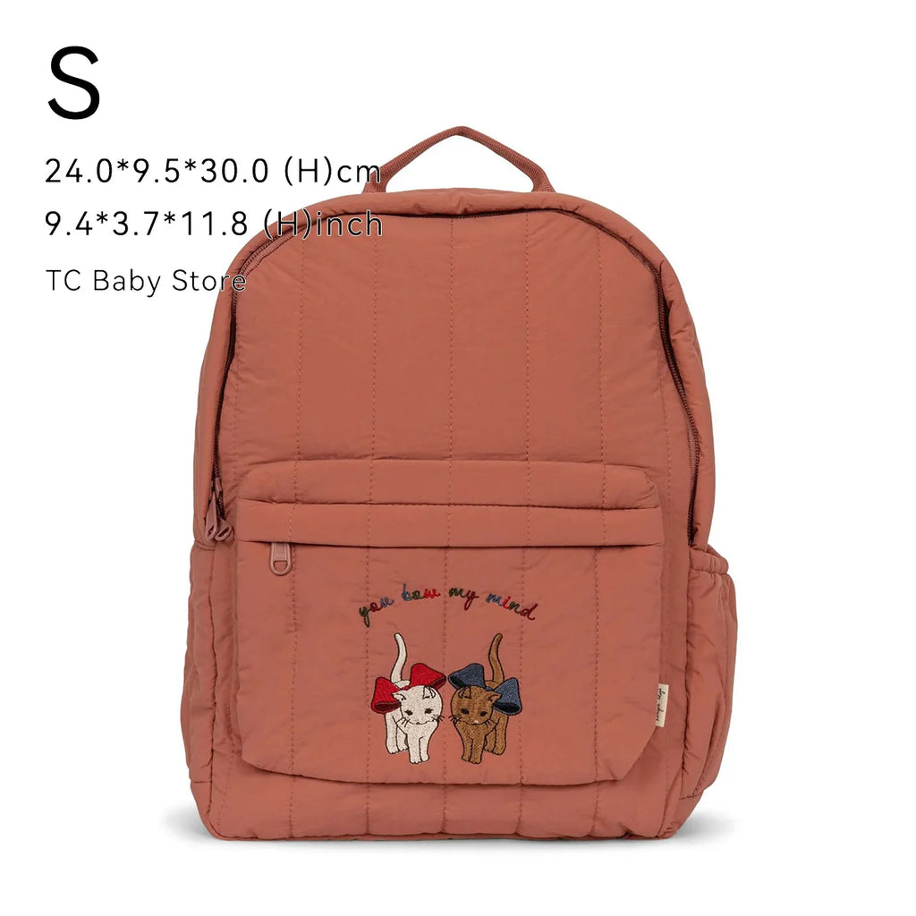 KS Baby Backpack Primary Schoolbag Kindergarten Kids Bags Brand Traveling Mom Cherry Lemon Children's Boys Girls Gift Storage