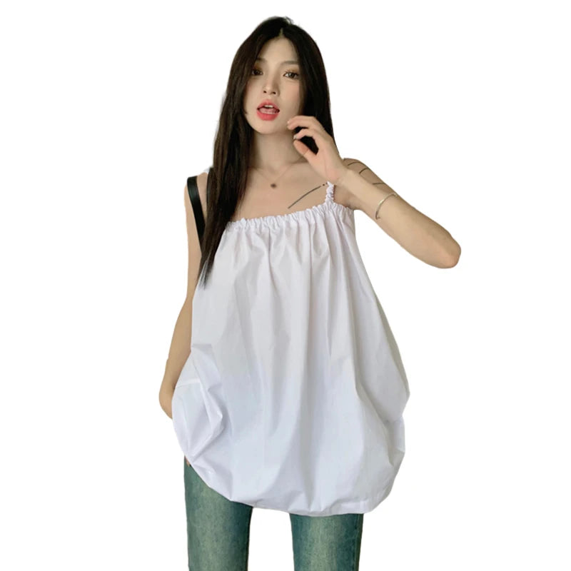 Women's Summer Shirt Solid Color Backless Lace Casual Fashion Holiday Style Sleeveless Tank Tops Shirt