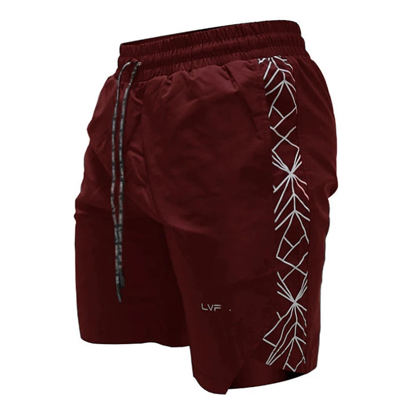 Man Quick Dry Shorts Fitness Sports Workout Bodybuilding Running Short Pants Men's Summer Gym Casual Breathable Fashion Shorts