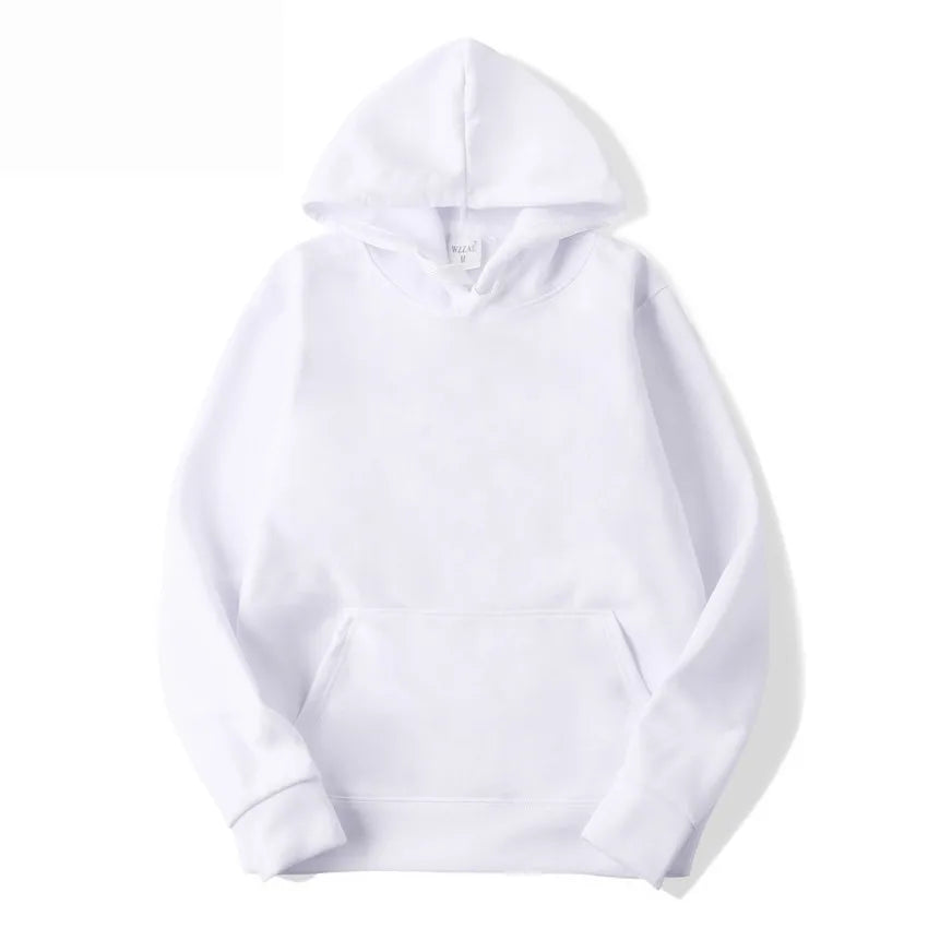 Fashion Men's Hoodies New Autumn and Winter Casual Hoodies Sweatshirts Men's Top Solid Color Fleece Hoodies Sweatshirt Male