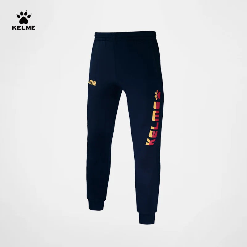 KELME Casual Sports Pants In Summer And Autumn Thin Breathable Knitted Leggings For Men And Women Contrast Printing 3881350-1