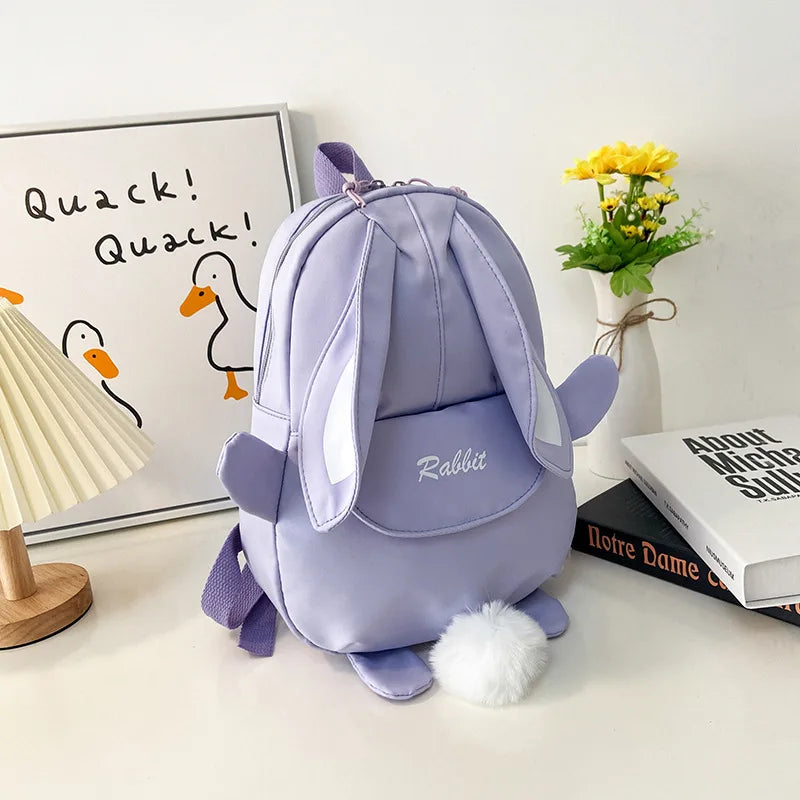New Cartoon Cute School Bag Children's Bunny Backpack Korean Version Of The Children's Lightweight Backpack For Kindergarten