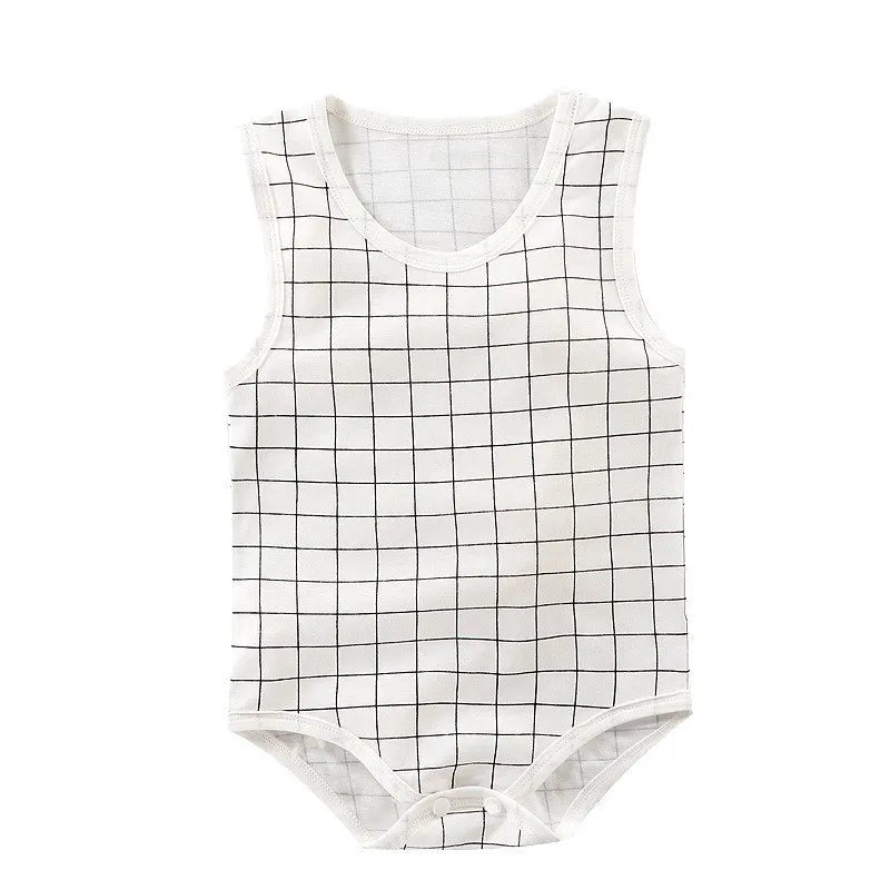 Summer Baby Bodysuit Kids Sleeveless Casual One-Pieces Newborn Boy Girl Cartoon Animal Romper Toddler Jumpsuit Clothes 0-2 Years