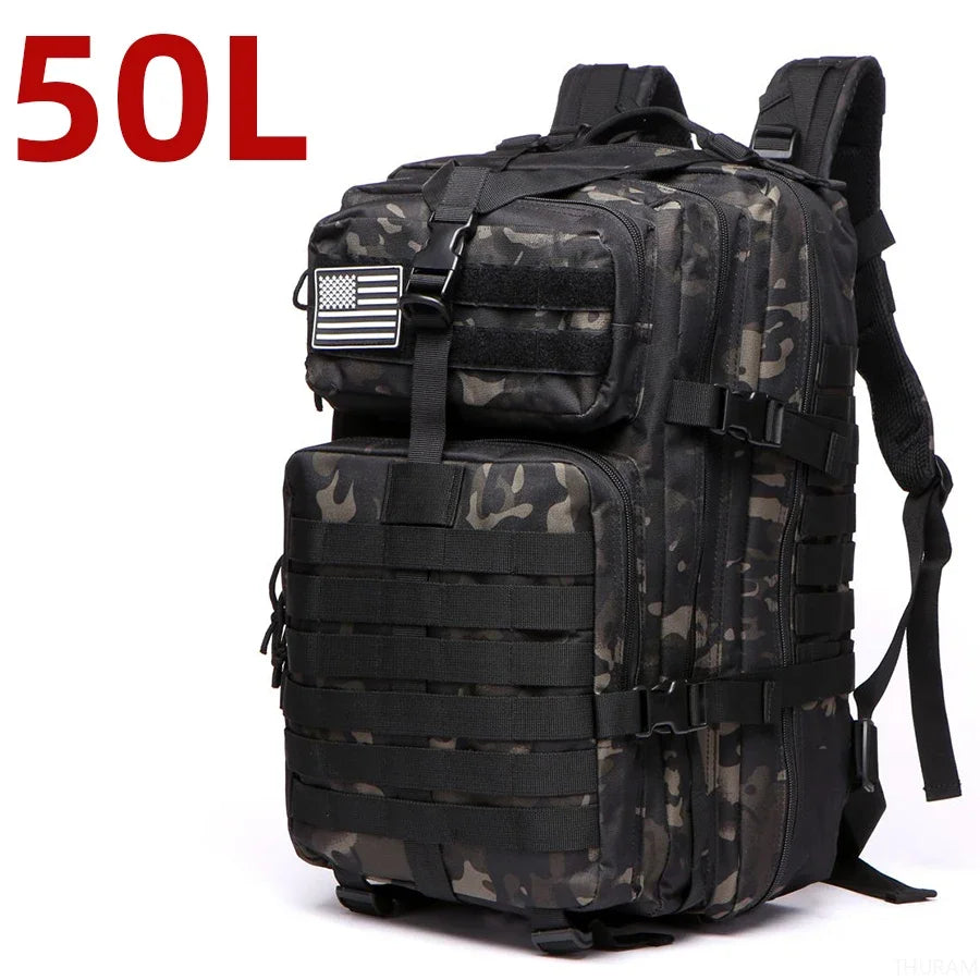 25L/50L Waterproof Tactical Hiking & Camping Backpack