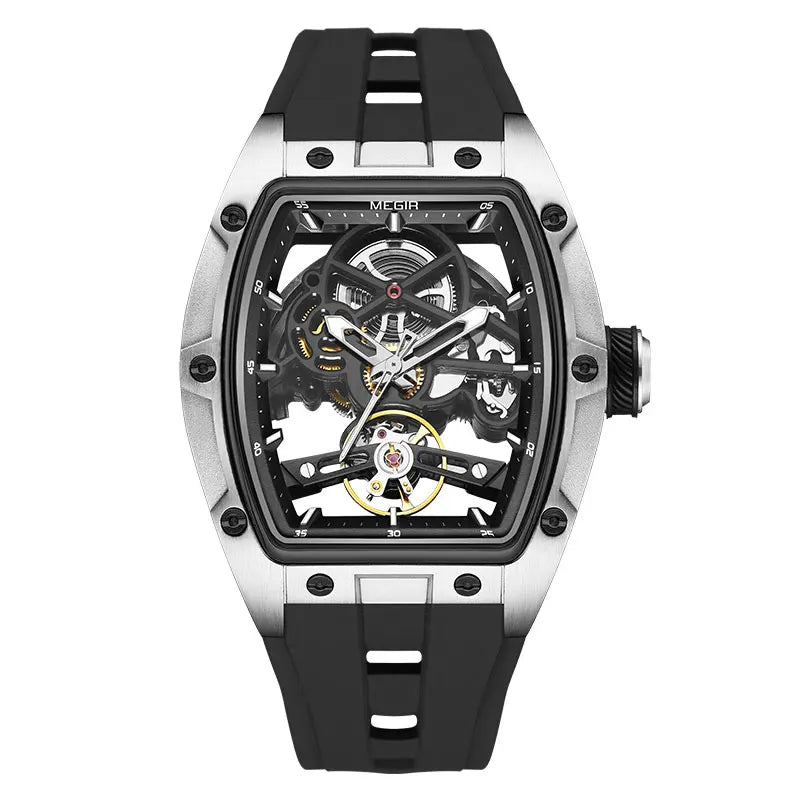 MEGIR 2242 Automatic Watch, Tonneau Dial