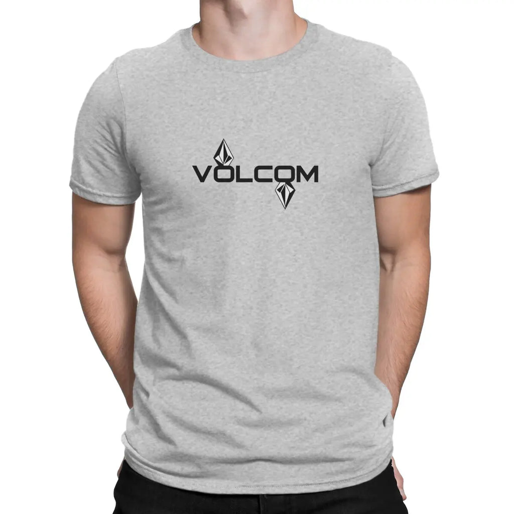 Men's T-Shirts Fan Funny Cotton Tees Short Sleeve V-Volcoms T Shirts Round Collar Clothing New Arrival