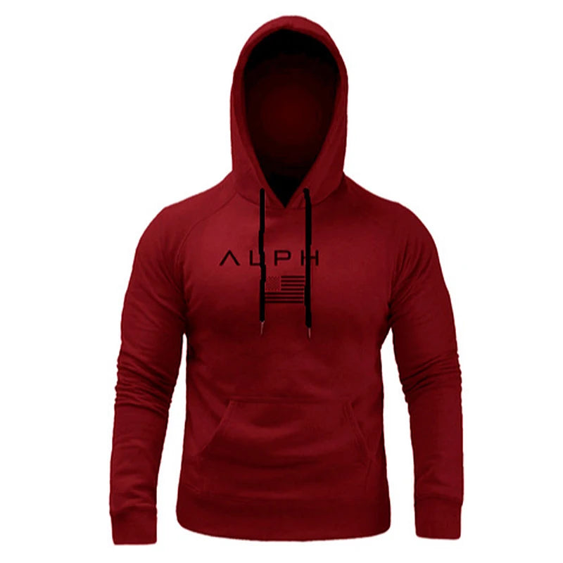 Men's Gym Hoodies Man Cotton Hooded Pullovers Sweatshirts Running Workout Sportswear Casual Male Spring And Autumn Clothing