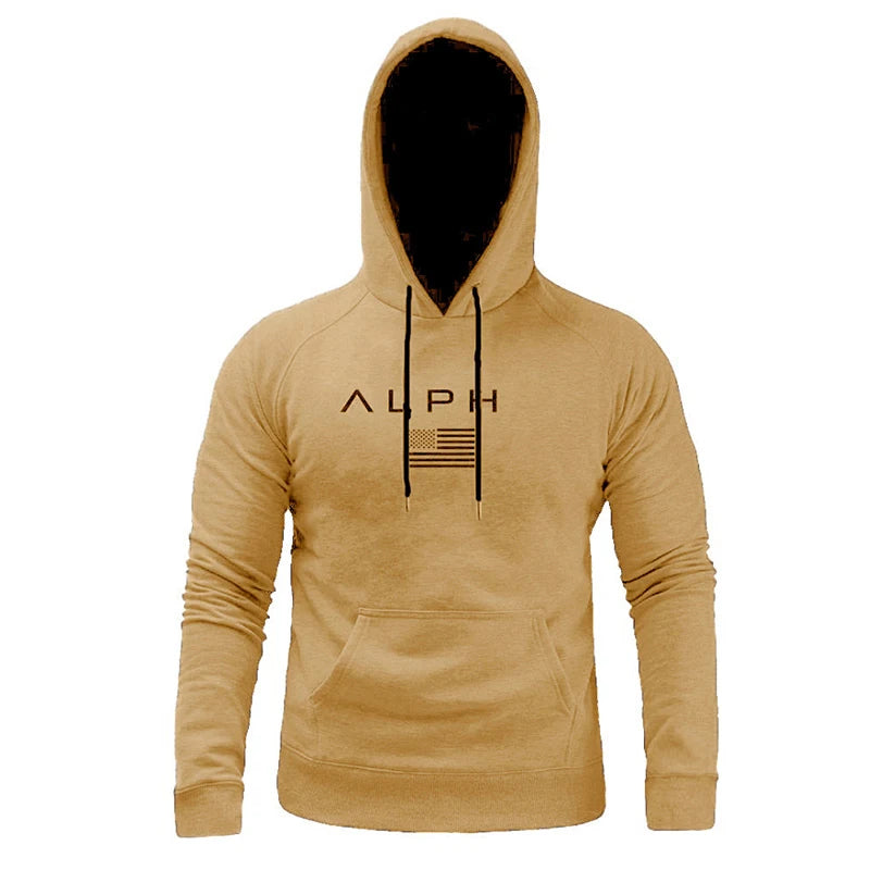 Men's Gym Hoodies Man Cotton Hooded Pullovers Sweatshirts Running Workout Sportswear Casual Male Spring And Autumn Clothing