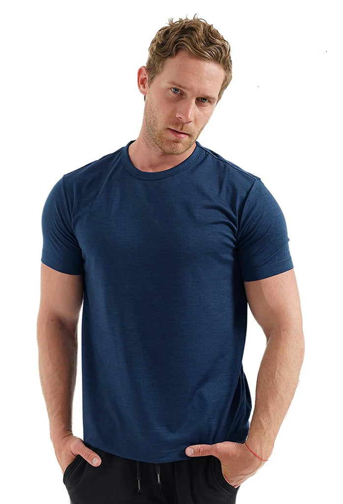 100% Merino Wool T Shirt Men Merino Wool T Shirt Base Layer Merino Wool Shirt Soft Wicking Breathable Anti-Odor No-itch USA Size