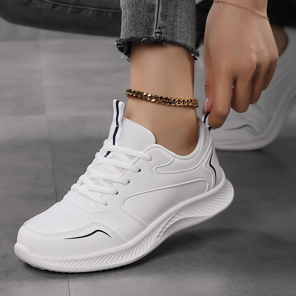 2024 Woman Tennis Sneakers Fashion New Comfort Sports Board Shoes Casual Shoes Female Spring Summer Ladies Female Women Shoe PU