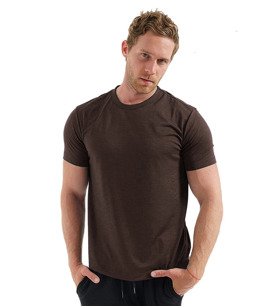 100% Merino Wool T Shirt Men Merino Wool T Shirt Base Layer Merino Wool Shirt Soft Wicking Breathable Anti-Odor No-itch USA Size