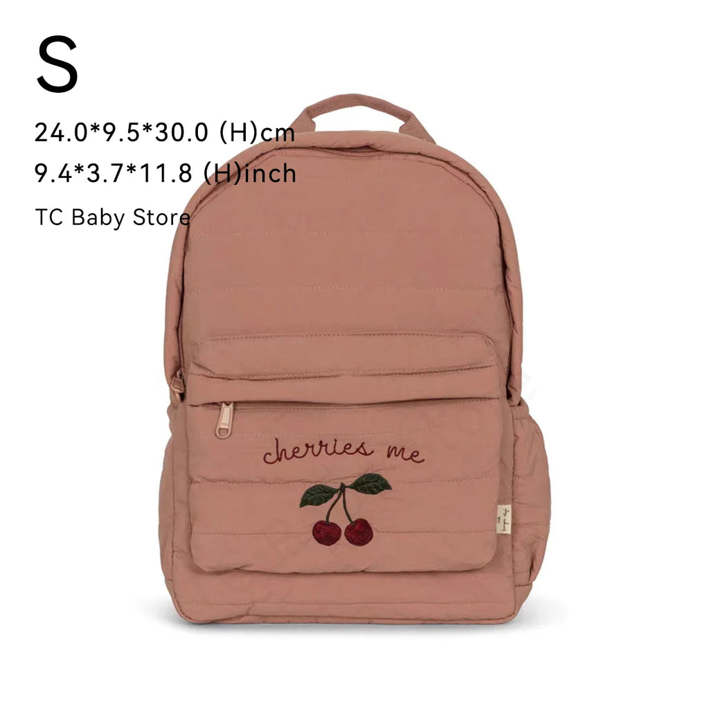 KS Baby Backpack Primary Schoolbag Kindergarten Kids Bags Brand Traveling Mom Cherry Lemon Children's Boys Girls Gift Storage