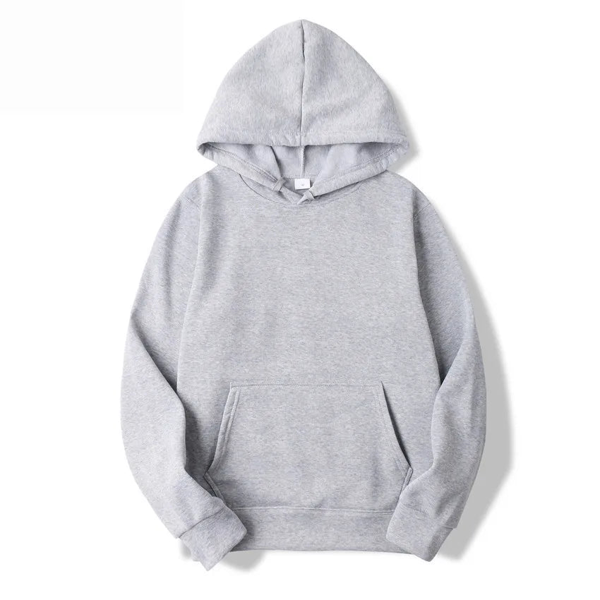 Fashion Men's Hoodies New Autumn and Winter Casual Hoodies Sweatshirts Men's Top Solid Color Fleece Hoodies Sweatshirt Male