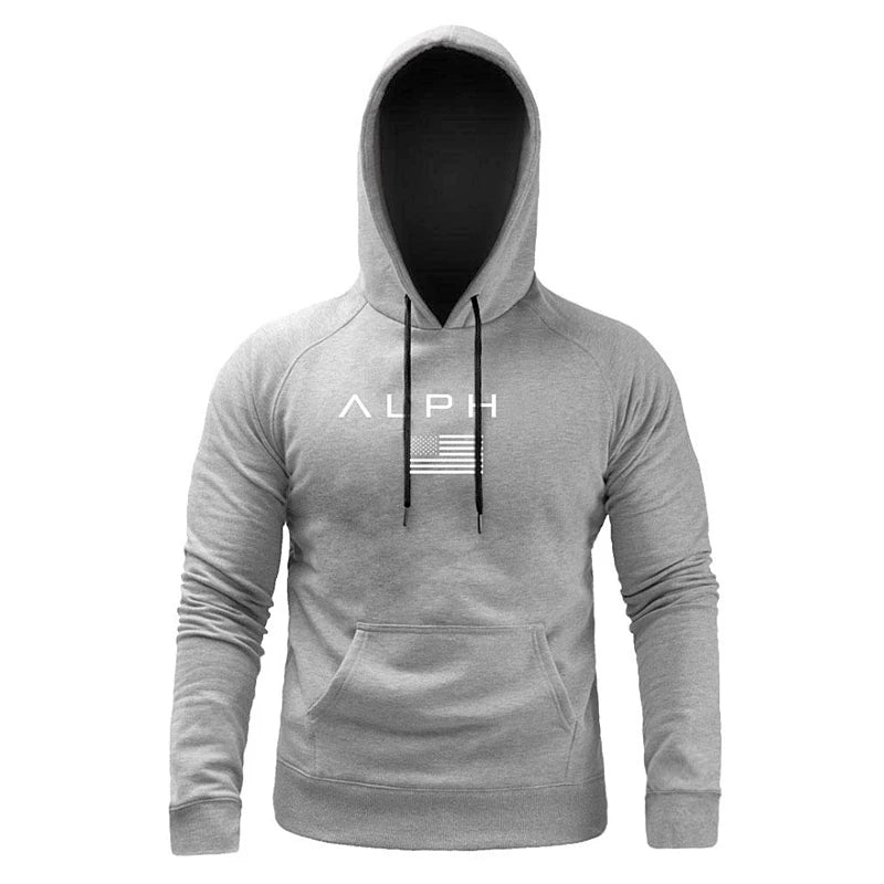 Men's Gym Hoodies Man Cotton Hooded Pullovers Sweatshirts Running Workout Sportswear Casual Male Spring And Autumn Clothing