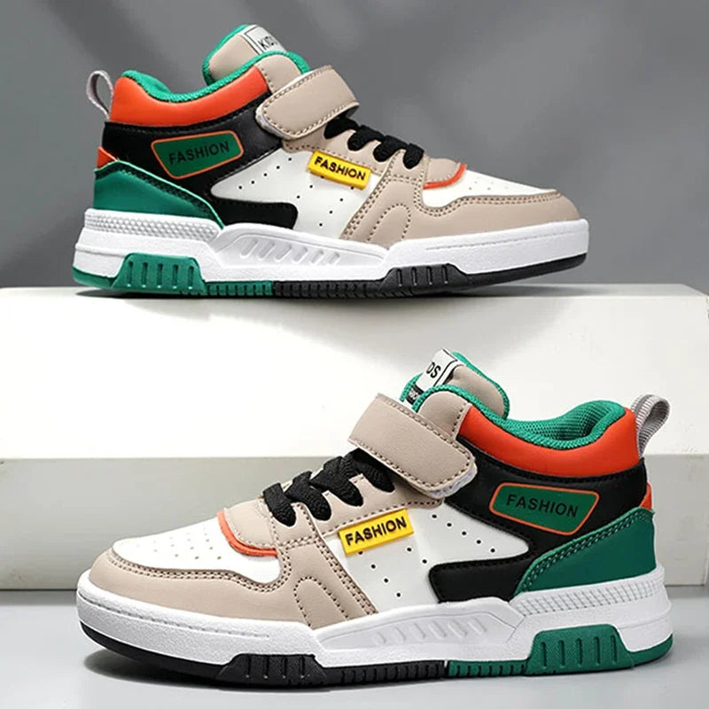 Design Children Sneaker Boys Shoes Skateboard Kids Casual Shoes Sports Tennis High Top Sneaker for Boy