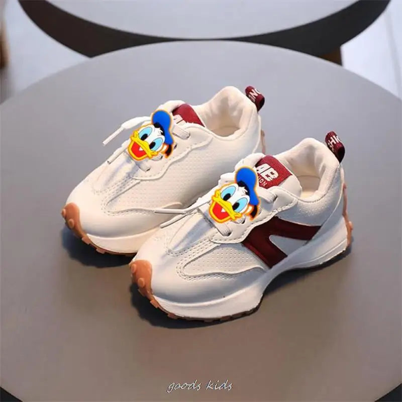 Mickey Duck Shoes Stitch Children's Sneakers Comfortable For Girls Cartoon Kids Running Shoes