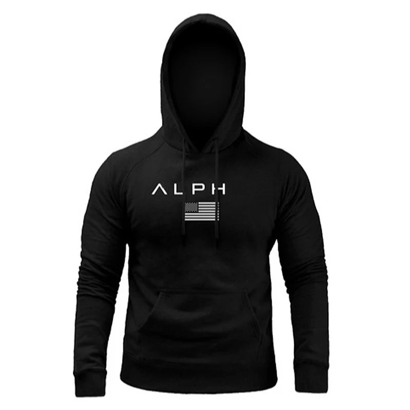 Men's Gym Hoodies Man Cotton Hooded Pullovers Sweatshirts Running Workout Sportswear Casual Male Spring And Autumn Clothing