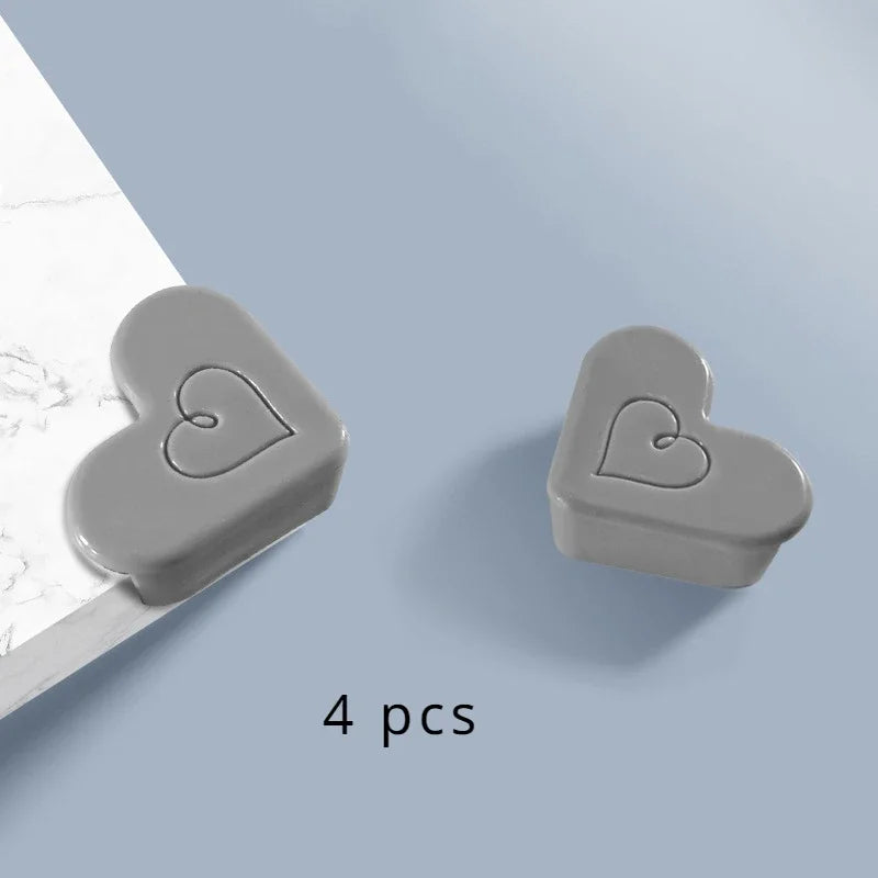 4pcs Baby Safe Silicone Table Corner Protector for Kids T Shaped Safety Table Edge Guards Anti-collision Protection Cover Pad