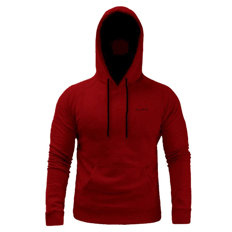 Men's Gym Hoodies Man Cotton Hooded Pullovers Sweatshirts Running Workout Sportswear Casual Male Spring And Autumn Clothing