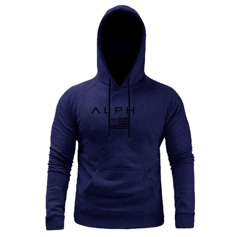 Men's Gym Hoodies Man Cotton Hooded Pullovers Sweatshirts Running Workout Sportswear Casual Male Spring And Autumn Clothing