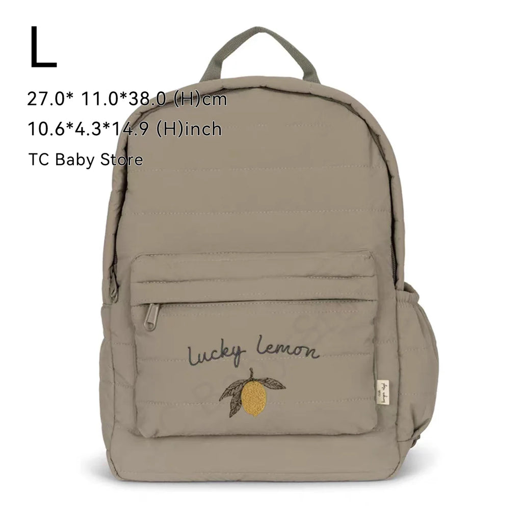 KS Baby Backpack Primary Schoolbag Kindergarten Kids Bags Brand Traveling Mom Cherry Lemon Children's Boys Girls Gift Storage