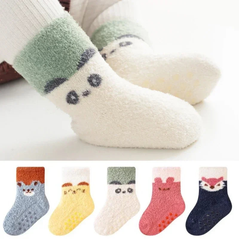 Baby Stockings Super Soft Middle Tube Socks for Newborn Infant Toddler Boys Girls Mid Calf Long Socks