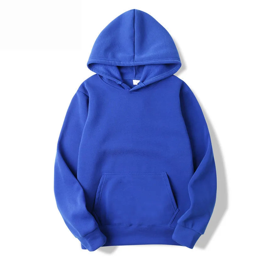 Fashion Men's Hoodies New Autumn and Winter Casual Hoodies Sweatshirts Men's Top Solid Color Fleece Hoodies Sweatshirt Male