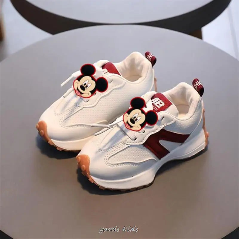 Mickey Duck Shoes Stitch Children's Sneakers Comfortable For Girls Cartoon Kids Running Shoes