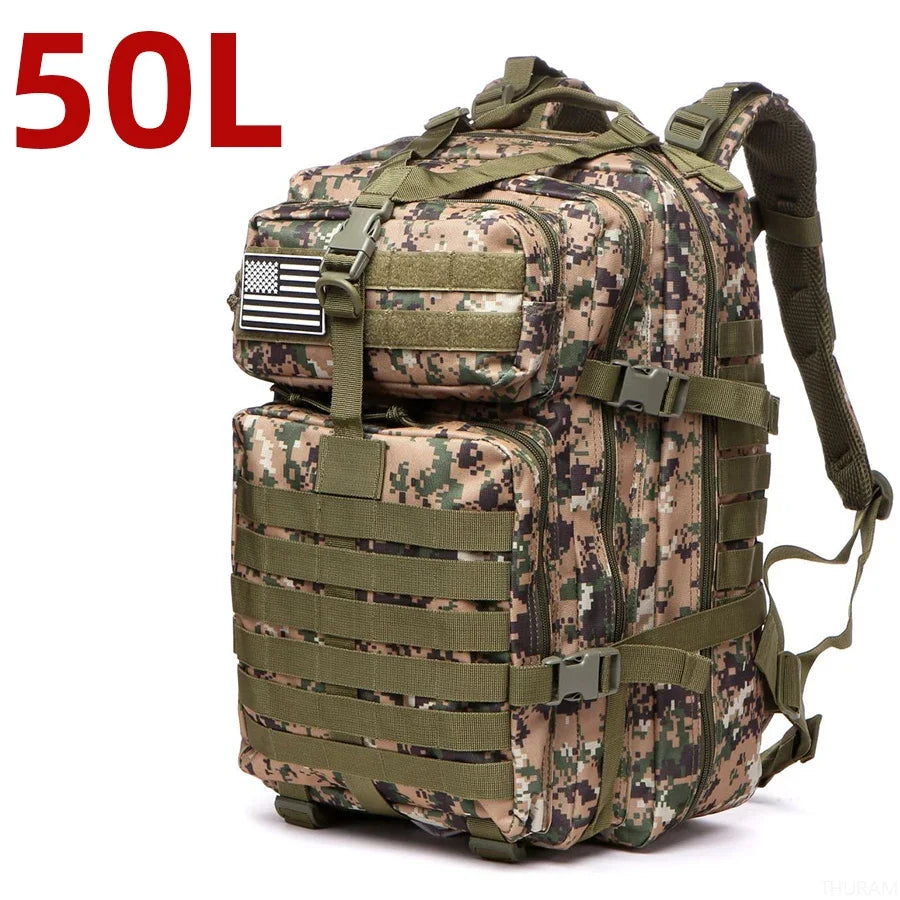 25L/50L Waterproof Tactical Hiking & Camping Backpack