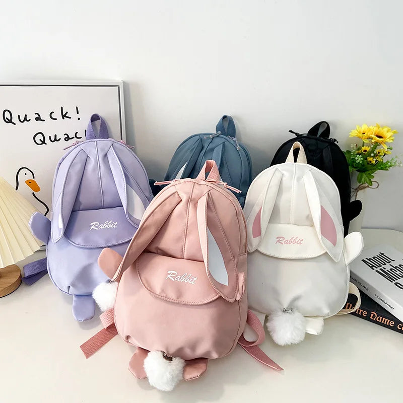 New Cartoon Cute School Bag Children's Bunny Backpack Korean Version Of The Children's Lightweight Backpack For Kindergarten