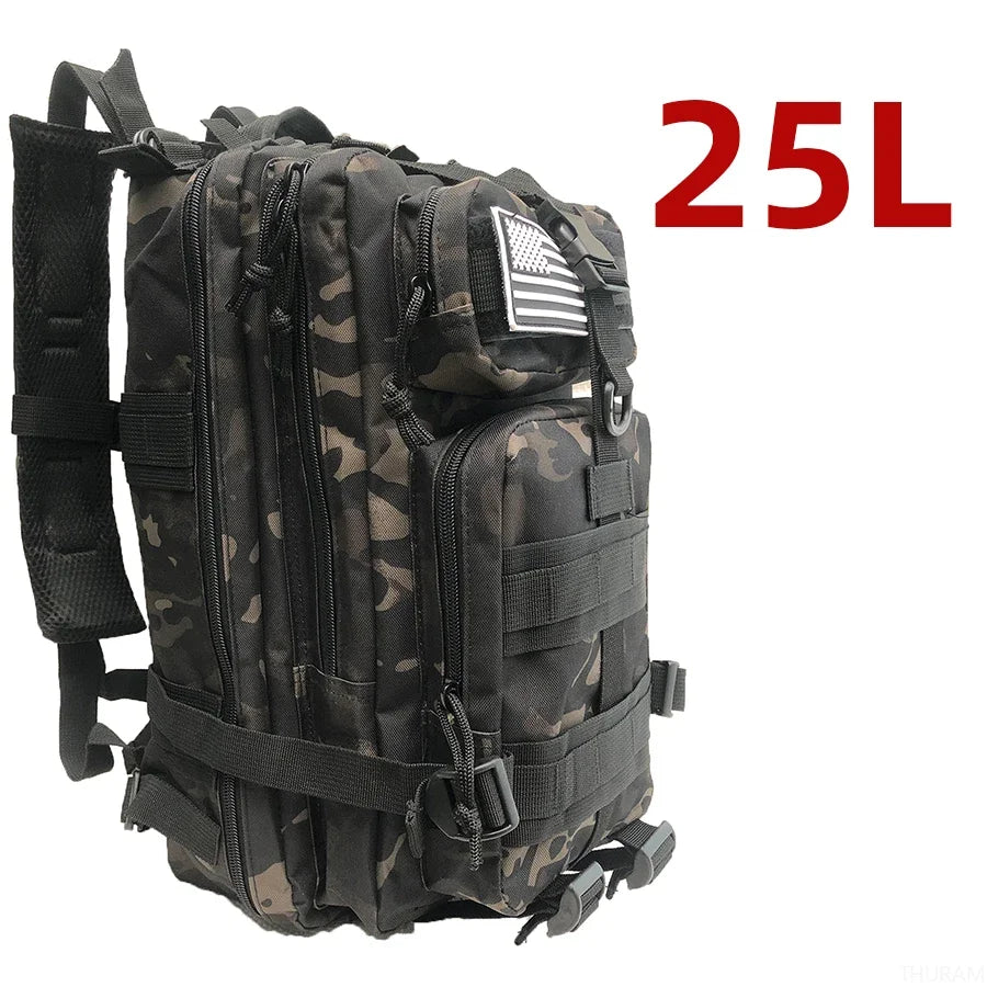 25L/50L Waterproof Tactical Hiking & Camping Backpack