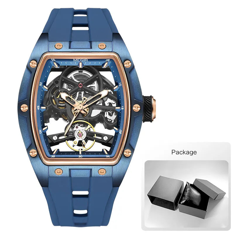 MEGIR 2242 Automatic Watch, Tonneau Dial