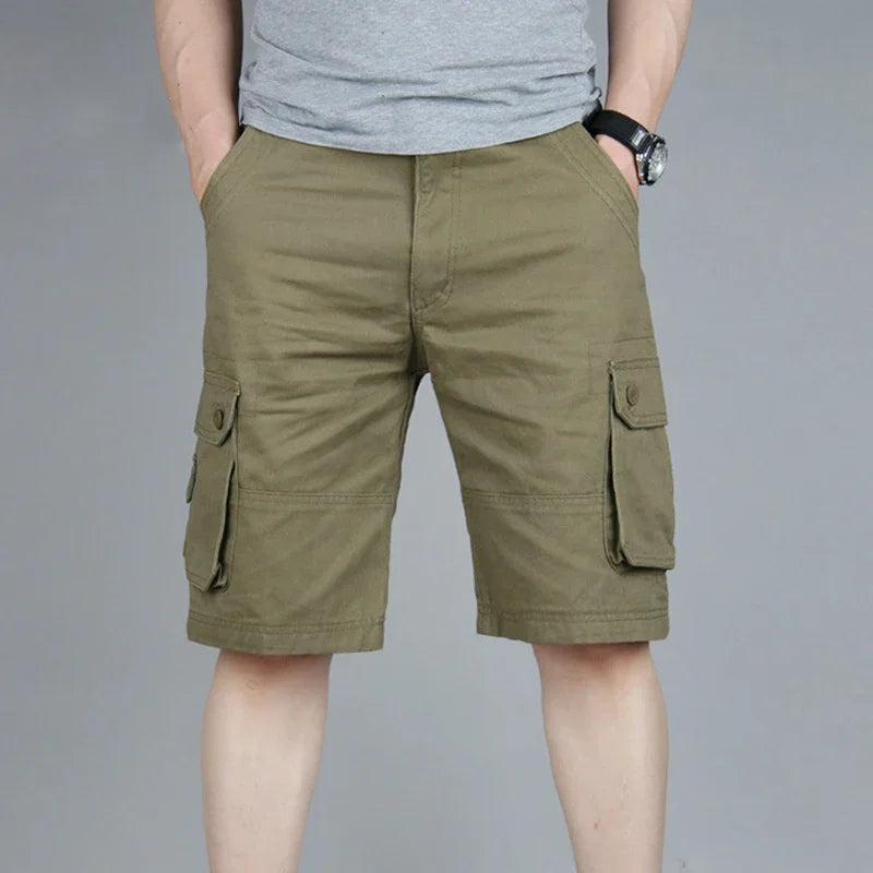 Cargo Shorts Men Summer Casual Mulit-Pocket Shorts 2024 Men Joggers Shorts Trousers Men Breathable Big Tall 42 44 46 Large Size