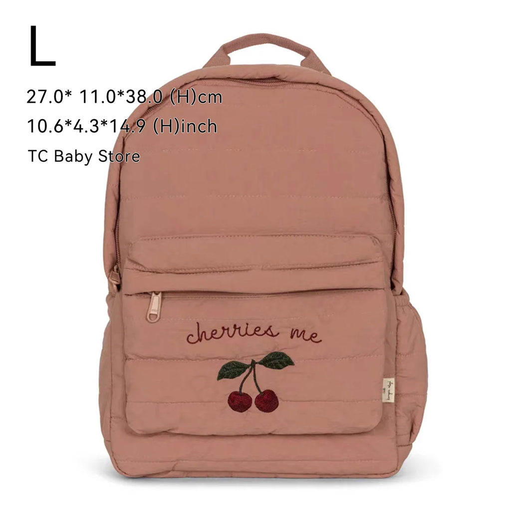 KS Baby Backpack Primary Schoolbag Kindergarten Kids Bags Brand Traveling Mom Cherry Lemon Children's Boys Girls Gift Storage