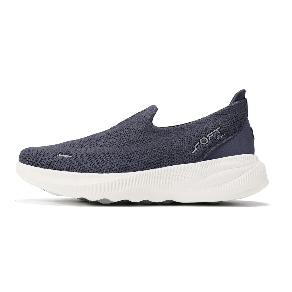 Women SOFT GO 2 KNIT Slip-on Casual Walking Shoes Breathable Cushion Flexible LiNing Comfortable Sports Sneakers AGLV018