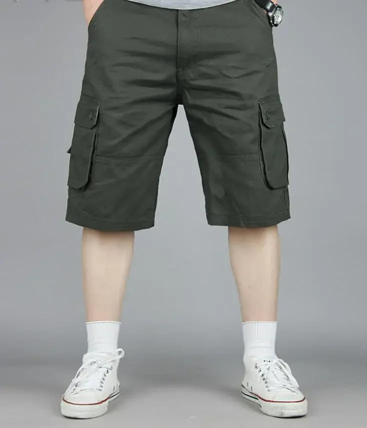 Cargo Shorts Men Summer Casual Mulit-Pocket Shorts 2024 Men Joggers Shorts Trousers Men Breathable Big Tall 42 44 46 Large Size