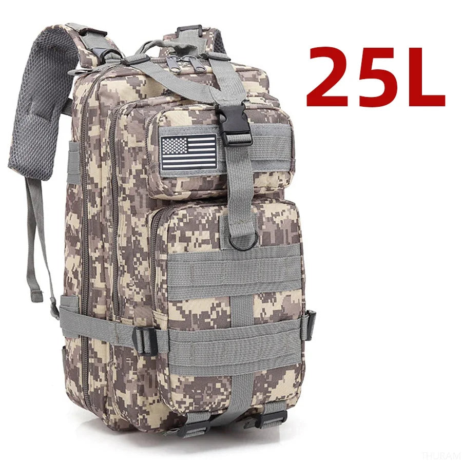 25L/50L Waterproof Tactical Hiking & Camping Backpack