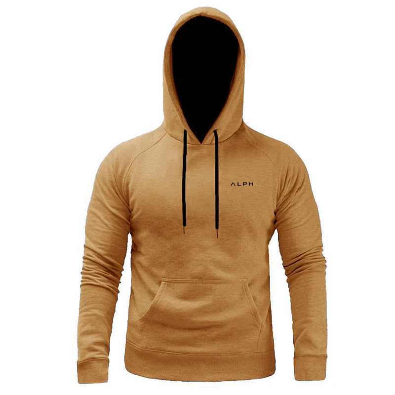 Men's Gym Hoodies Man Cotton Hooded Pullovers Sweatshirts Running Workout Sportswear Casual Male Spring And Autumn Clothing