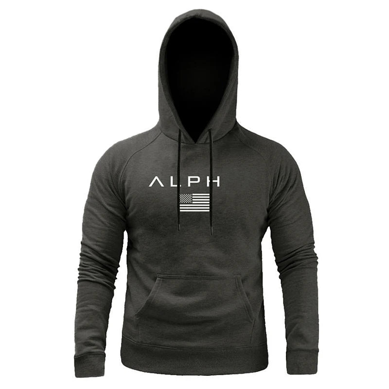 Men's Gym Hoodies Man Cotton Hooded Pullovers Sweatshirts Running Workout Sportswear Casual Male Spring And Autumn Clothing
